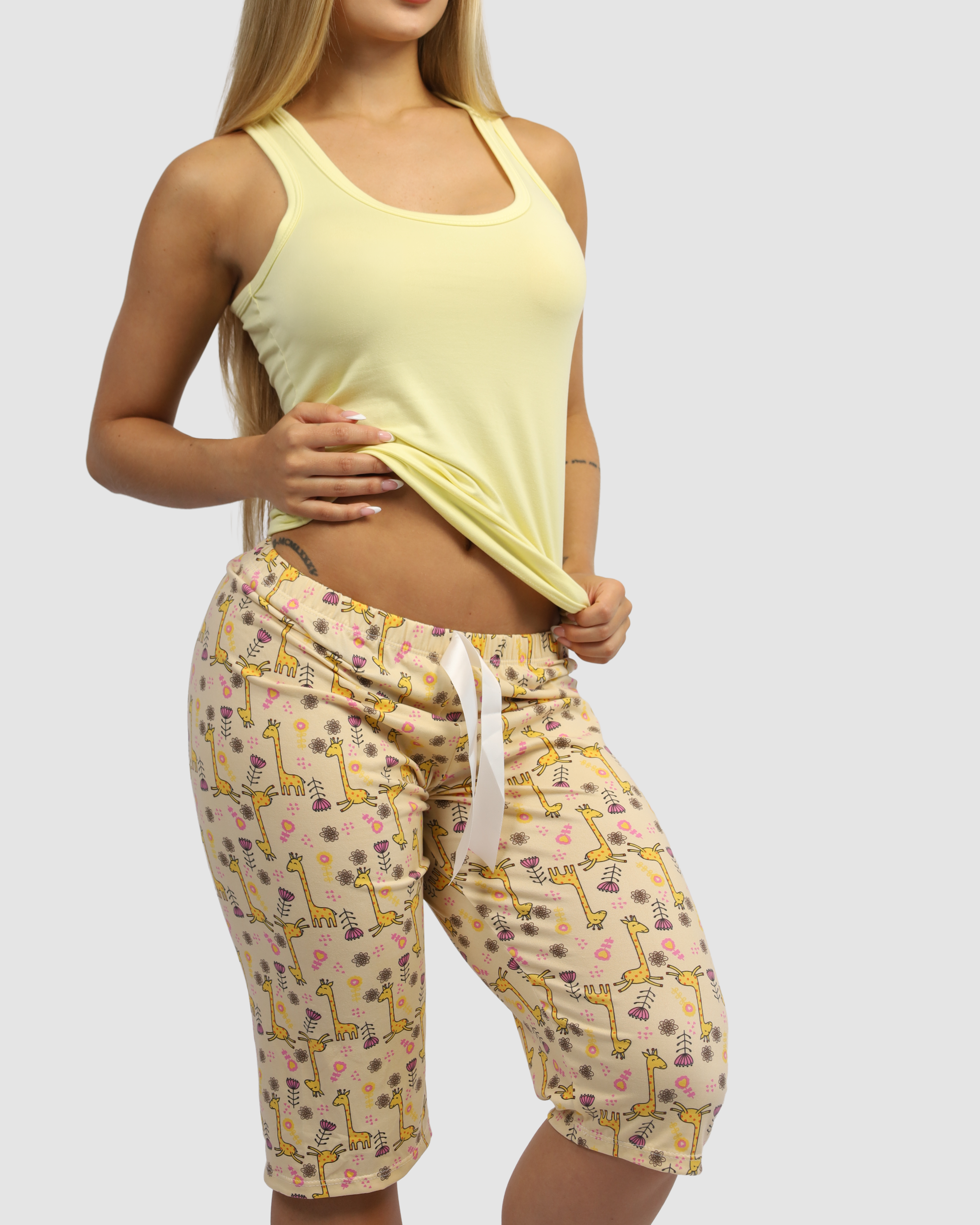 Pijama Capri para Mujer - Renata Pack X3, Estampados Multi