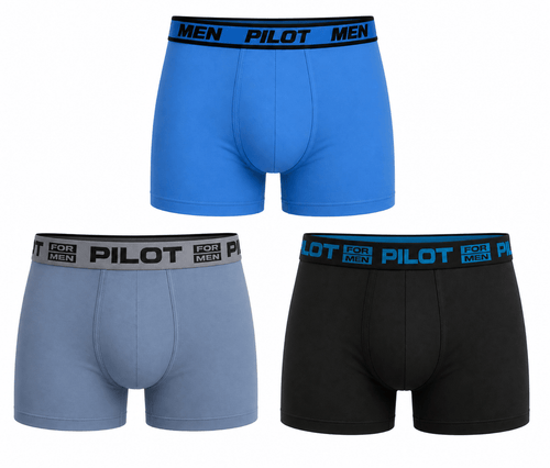 Bóxer de Algodón para Hombre Pilot Set x3 - Vestiganga