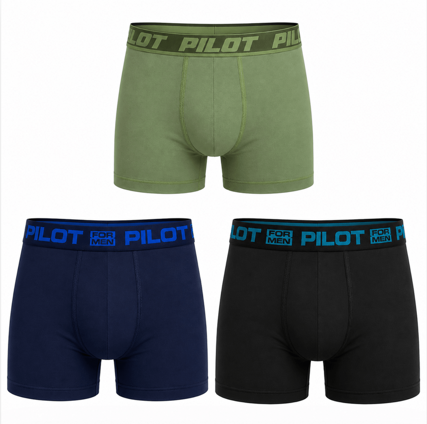 Bóxer Pilot Set x3 de Algodón para Hombre - Vestiganga