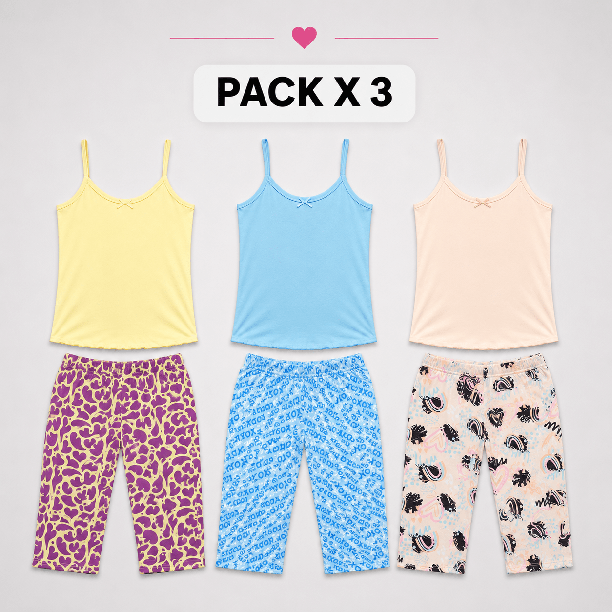 Capri Amelia | X 3 Und |Talla Única | Piel de Durazno | - Vestiganga
