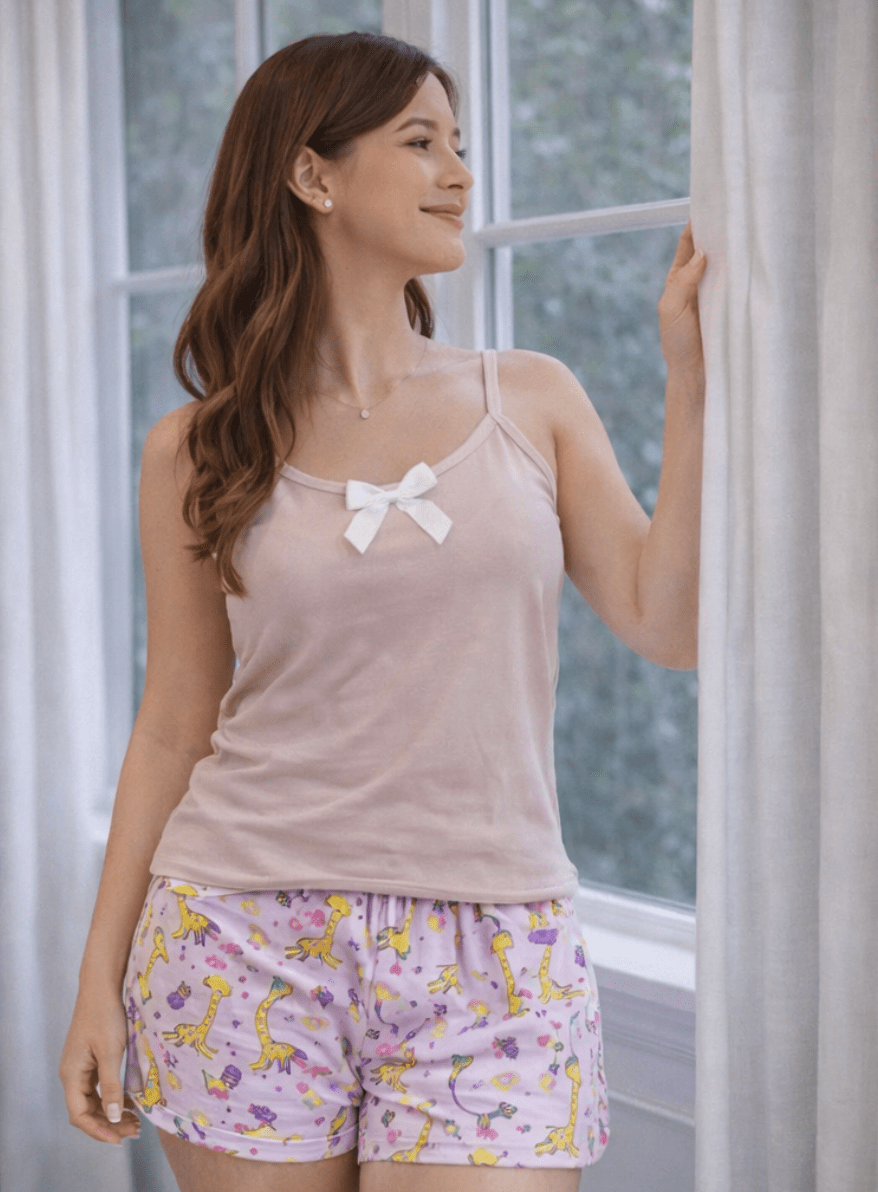 Pijama Alejandra Individual | Talla única | Tiras y short | - Vestiganga