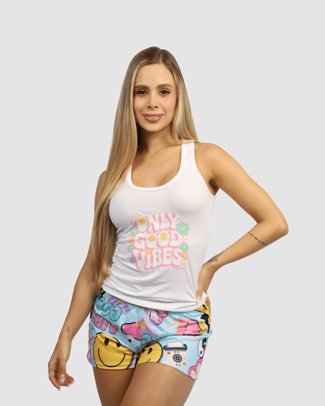 Pijama Camisilla y Short Estampado · Ref. 137-17 - Vestiganga