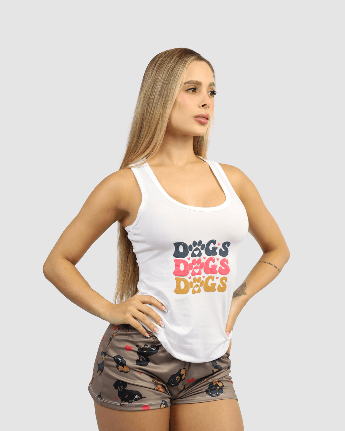 Pijama Camisilla y Short Estampado · Ref. 137-17 - Vestiganga