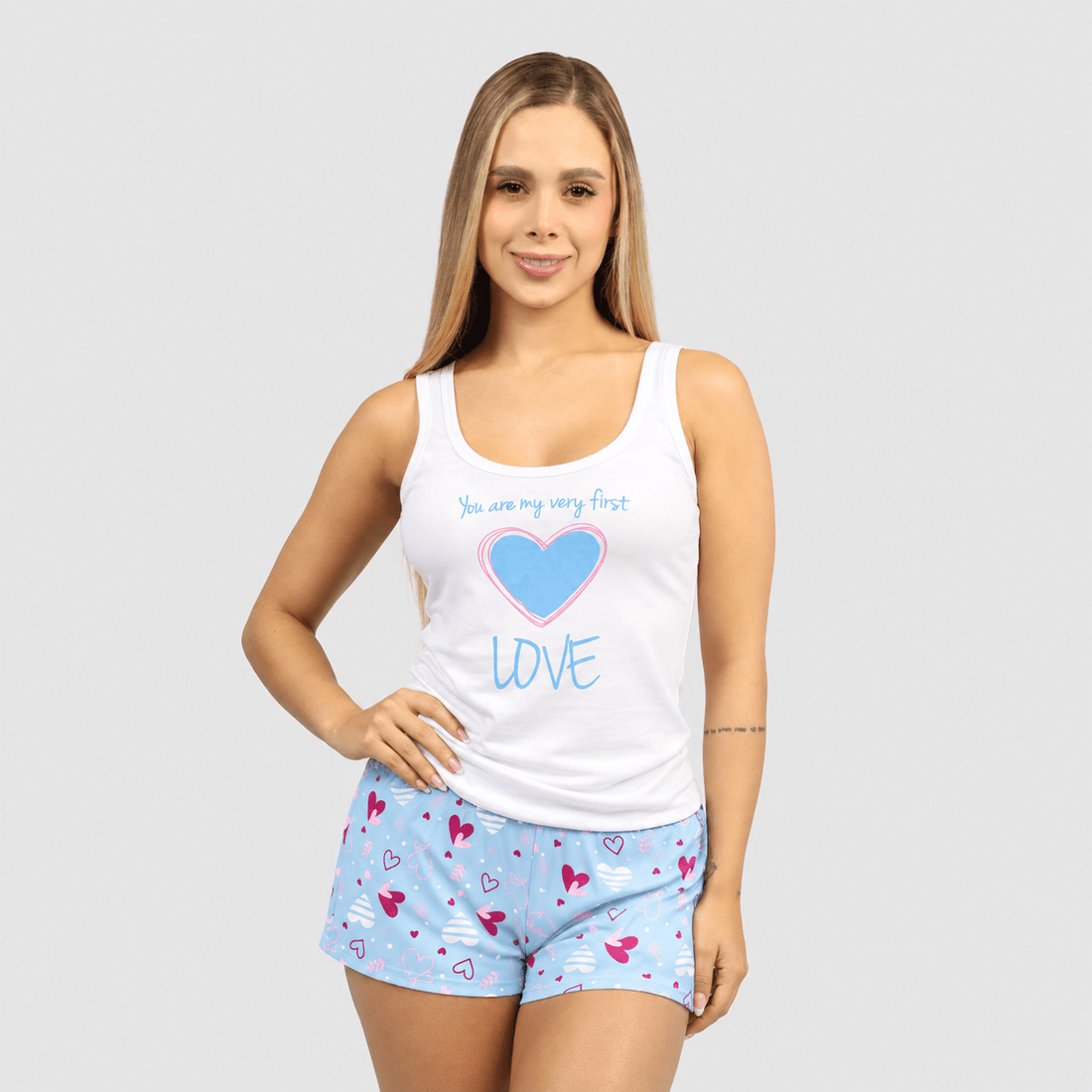Pijama Camisilla y Short Estampado · Ref. 137-18 - Vestiganga