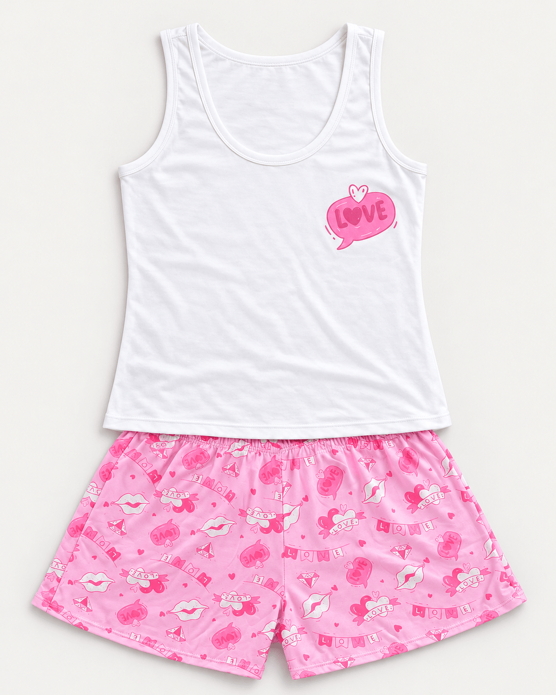 Pijama Camisilla y Short Estampado · Ref. 137-18 - Vestiganga