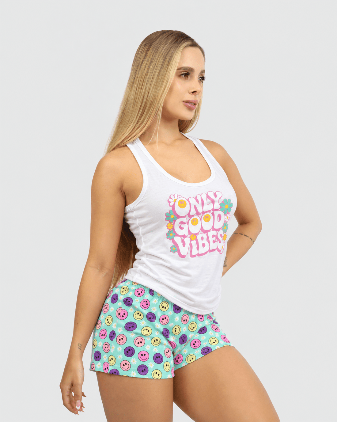 Pijama Camisilla y Short Estampado · Ref. 137-18 - Vestiganga