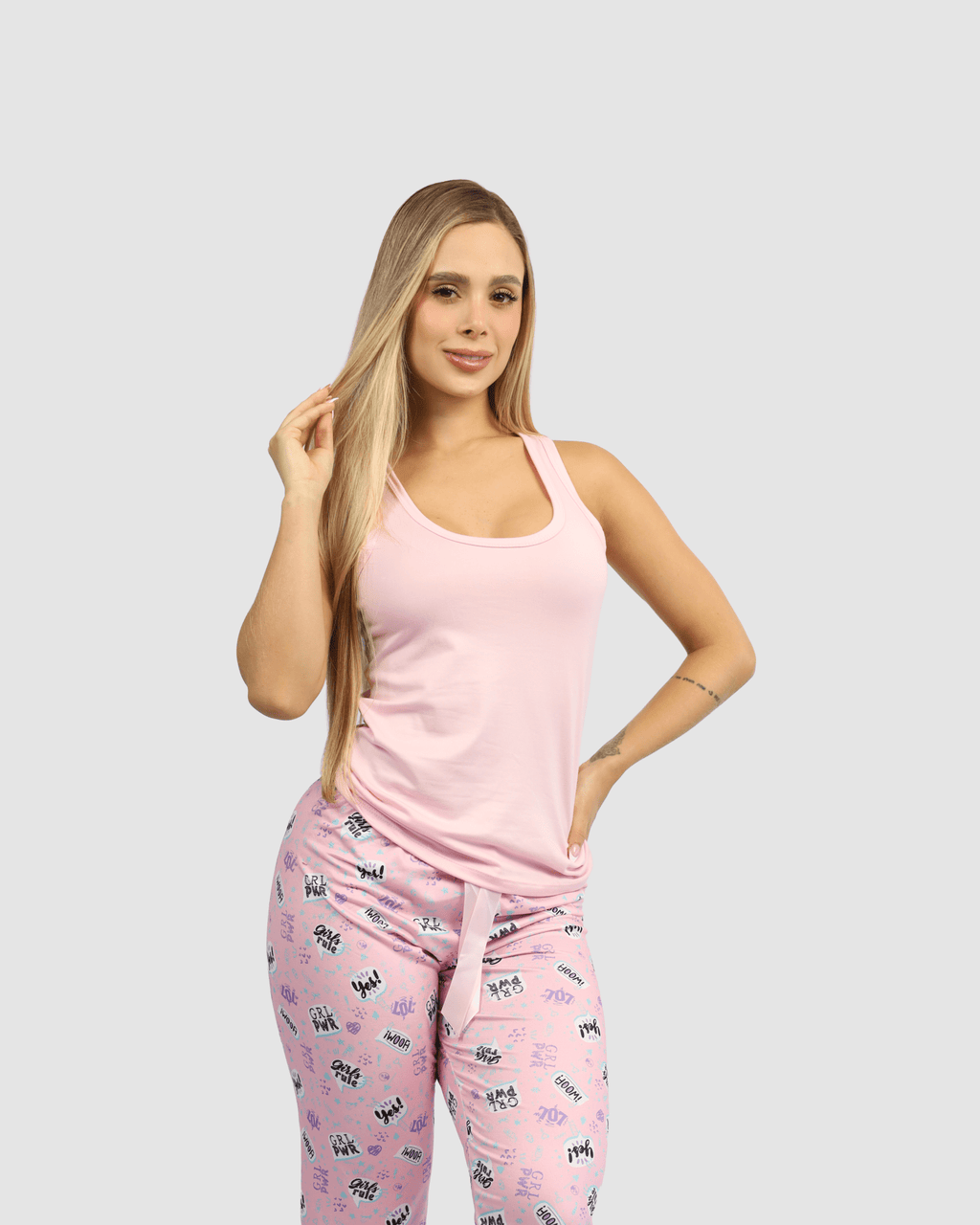 Pijama Capri para Mujer - Renata Pack X3, Estampados Multi - Vestiganga