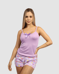 Pijama Dama Alejandra | Pack x3 | Tiras | Estampada | - Vestiganga