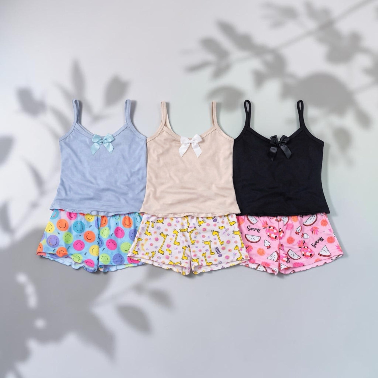 Pijama Dama Set X3 Alejandra | Tiras | Estampada | - Vestiganga