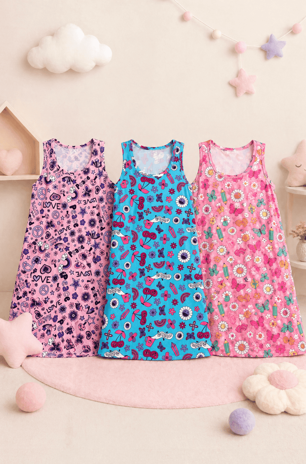 Pijama en Batola Niña Antonia |Pack X3| - Vestiganga