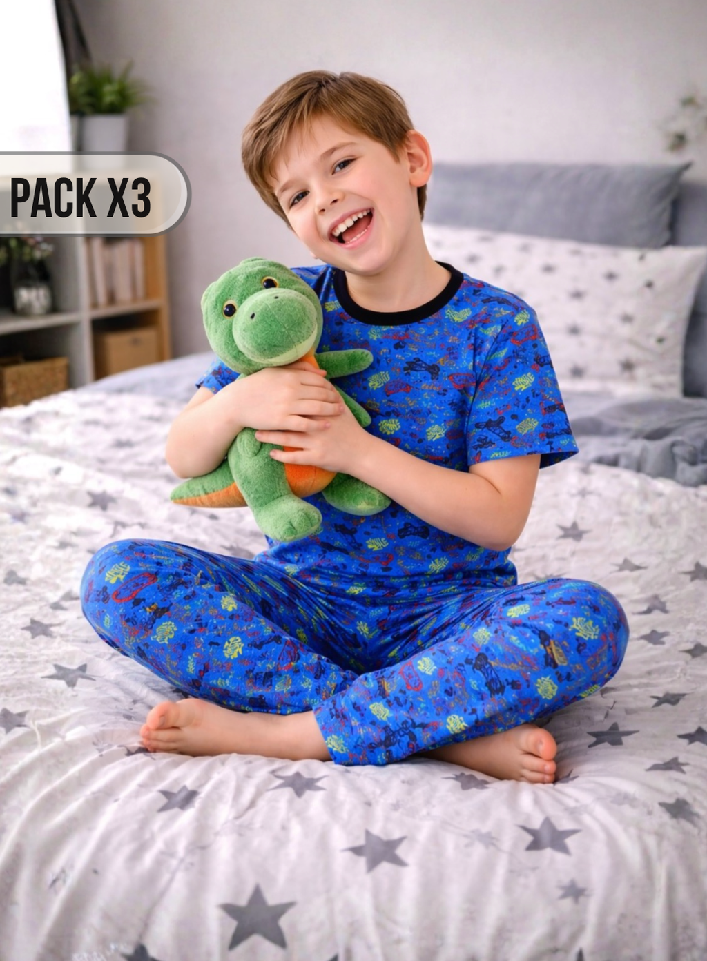 Pijama Esteban Camiseta y pantalon|Pack X3| - Vestiganga