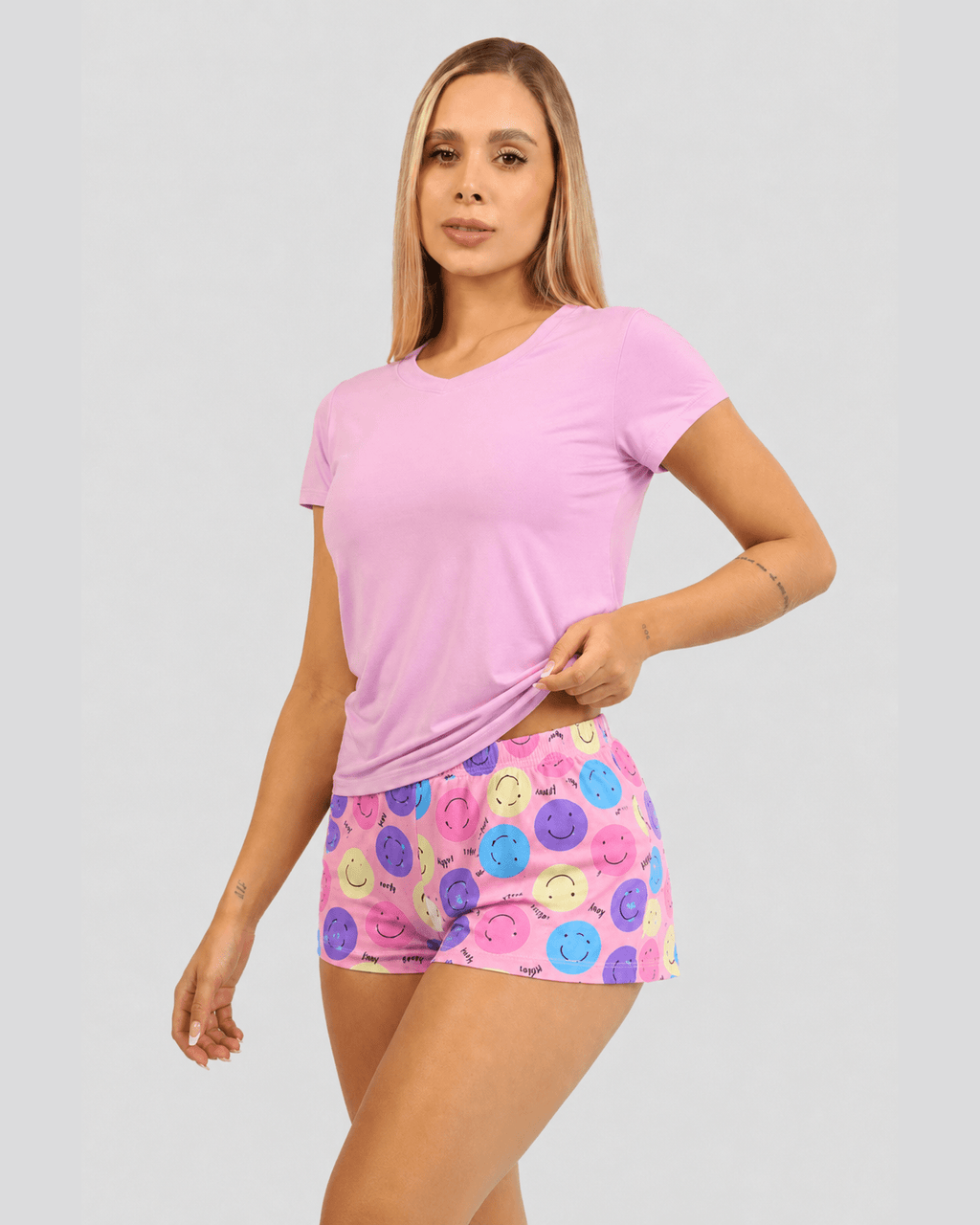 Pijama para Mujer - Angela Pack X3, Estampados Multi - Vestiganga