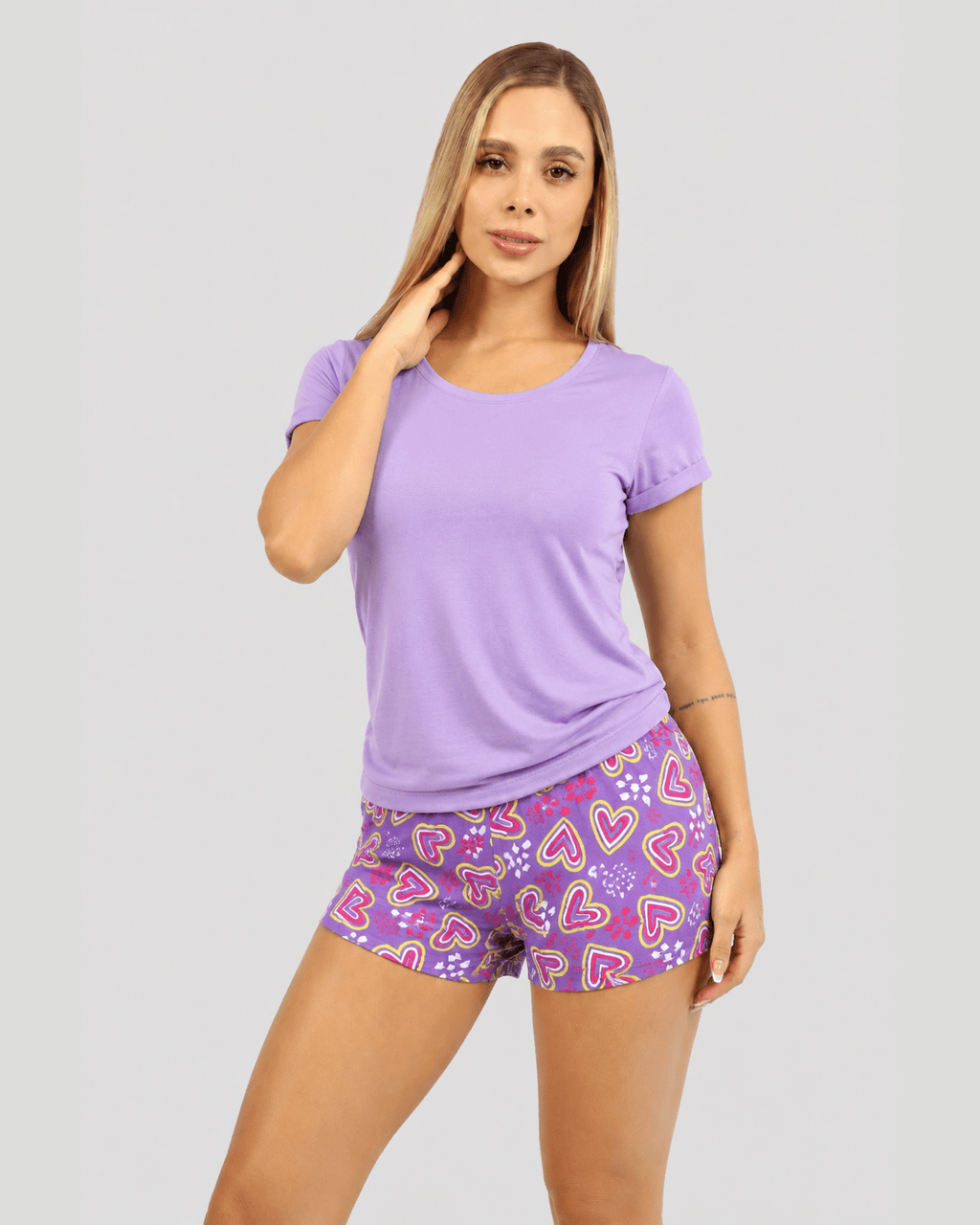 Pijama para Mujer - Angela Pack X3, Estampados Multi - Vestiganga