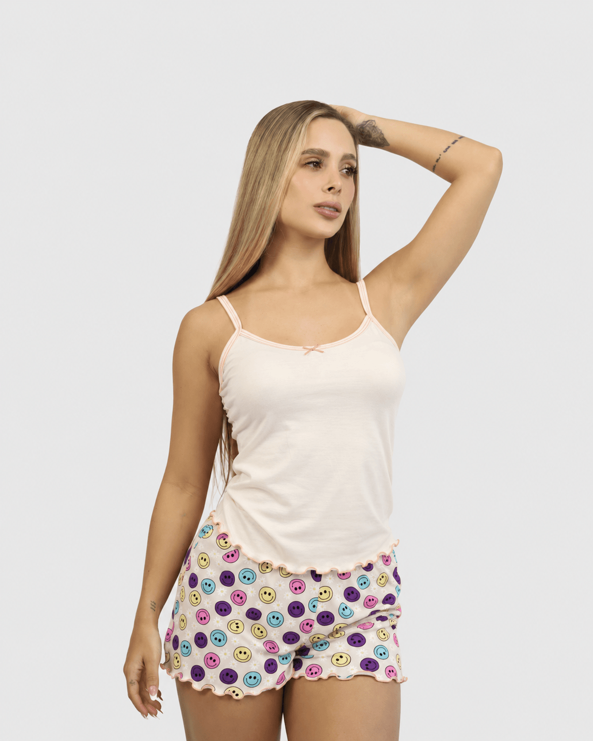 Pijama para Mujer - Short y Blusa Camila, Estampada | - Vestiganga