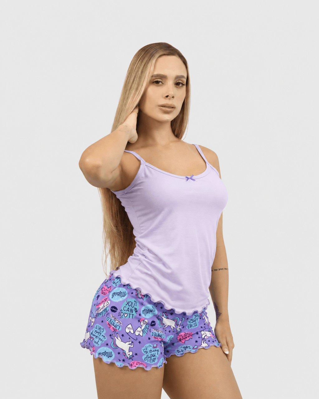 Pijama para Mujer - Short y Blusa Camila, Estampada | - Vestiganga