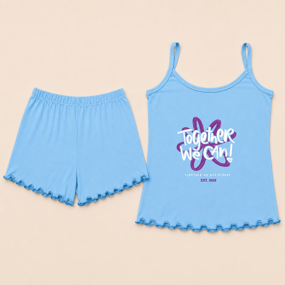 Pijama Sara Short y Blusa de Tiras · Ref. 354-11 - Vestiganga
