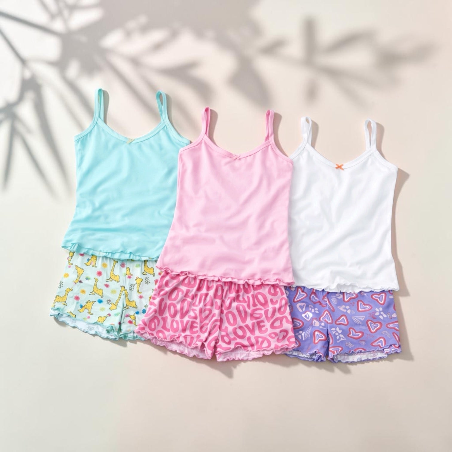 Pijama Short y Blusa Camila | Set X3 | Talla única | Estampada | - Vestiganga