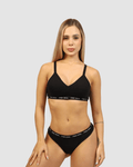 Tanga para Mujer - Individual, Algodón | Negro - Vestiganga